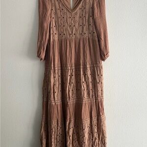 Roolee Brown Maxi Dress